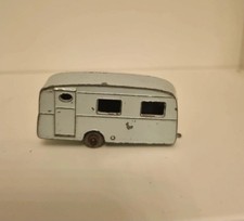 Matchbox Series Lesney No. 23 - Berkeley Cavalier blue caravan. Spares or Repair