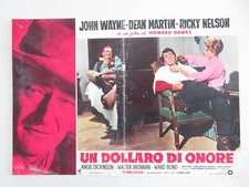 RIO BRAVO ITALIAN FOTOBUSTA POSTER  JOHN WAYNE DEAN MARTIN R1970S