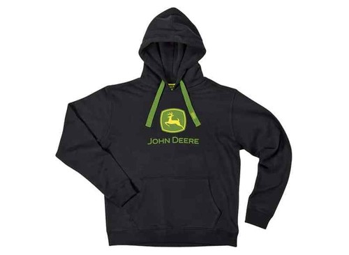 John deere black hoodie - john,