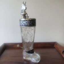 Vintage glass wine decanter