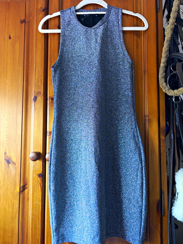 Zara silver metallic knit - zara,