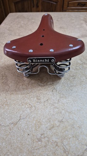 Original vintage white saddle - vintage,