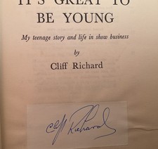 Signed cliff richard it s - cliff, it’s