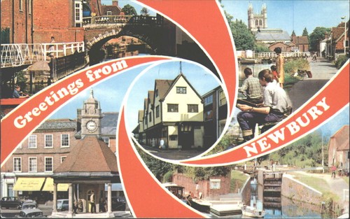 Vintage greetings from newbury - vintage,