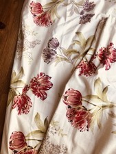 HUGE DUNELM GOSFORD GRAPE TULIP HEAVY CURTAINS WIDTH 73" EACH BY 90" DROP