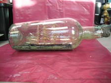 Victorian ship in a bottle