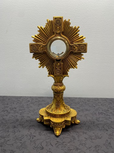 Adoration monstrance with luna - with,