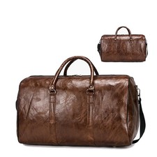 Brown PU Duffle Mens Women