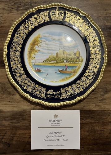 Coalport windsor cabinet plate - coalport,