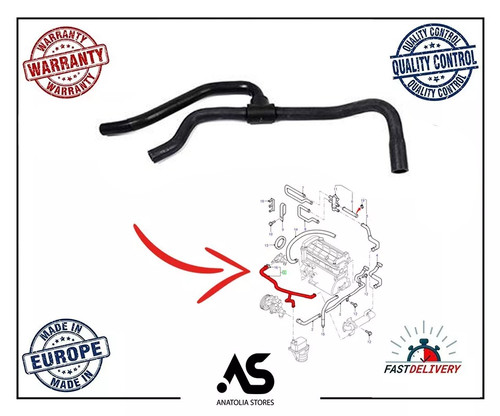 Radiator heater hose for - for, ford