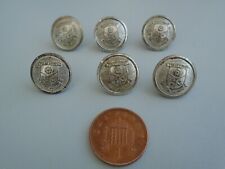 HAMPSHIRE FIRE SERVICE / BRIGADE ALLOY BUTTONS, 6 X 19mm 