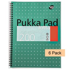 6x Pukka Pad A4 Metallic Jotta