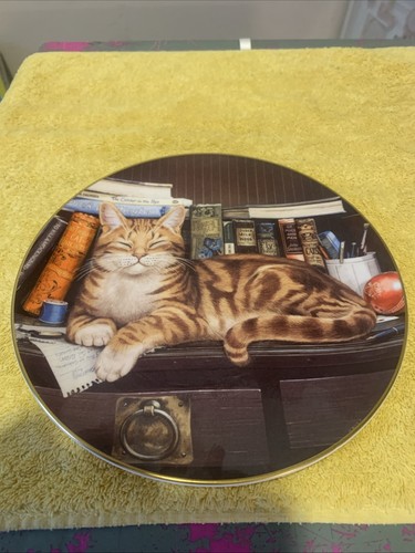 Royal doulton cat plate meet - cat,
