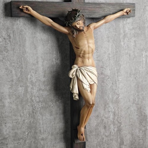 Large jesus christ cross - jesus, on