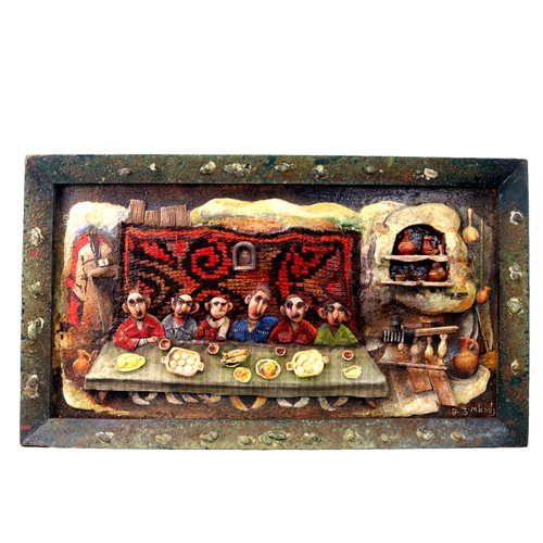 Georgian folk art mixed - georgian, media