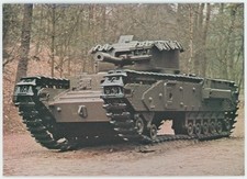 AFTER THE BATTLE POSTCARD - CHURCHILL MK.V