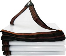 Clear Tarpaulin Waterproof Heavy Duty with Eyelets,2.5×3m,PVC,Thicken Tarp Cover