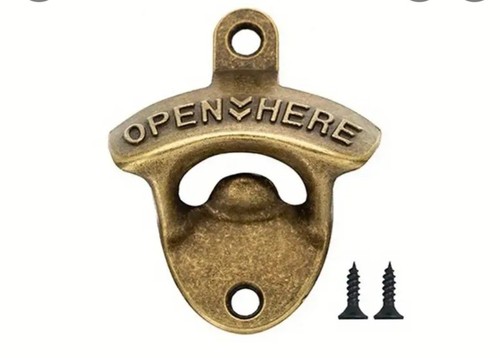 Vintage brass bottle - brass,
