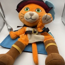 Fiesta Crafts Puss In Boots Hand Puppet Plush Soft Toy Fairy Tale 12 Inch