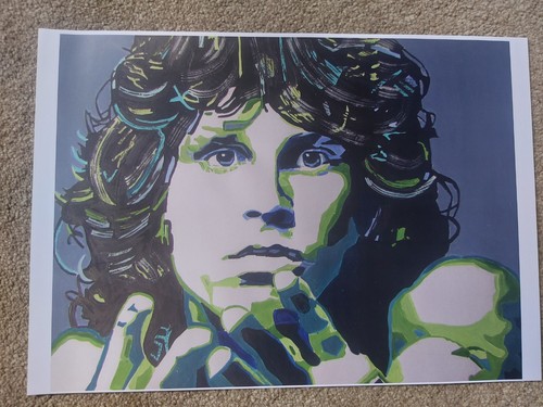 Jim morrison art poster - morrison,