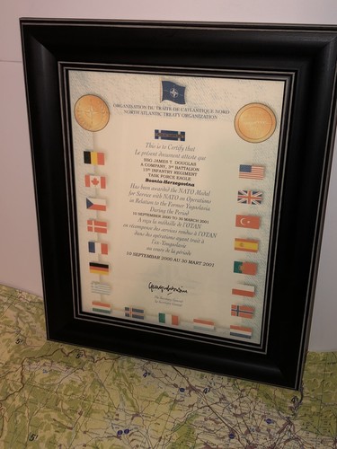 Nato medal certificate - nato,