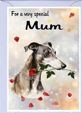 Greyhound Dog Blank Card (6"