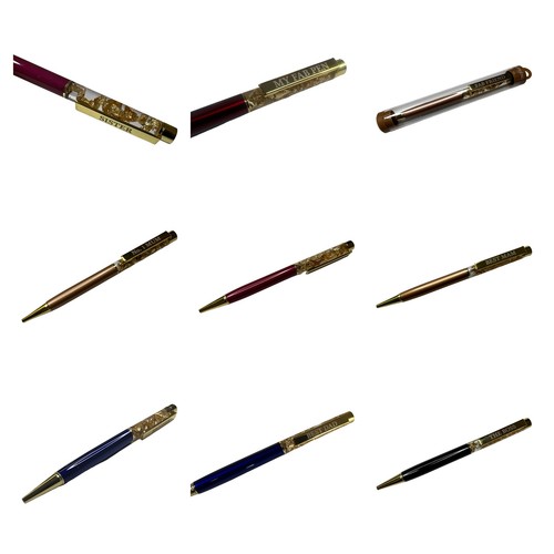 Captioned gold leaf ballpoint - captioned,