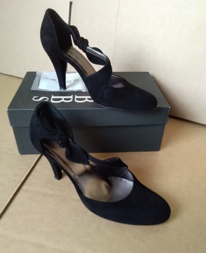 Hobbs black suede heeled - hobbs,