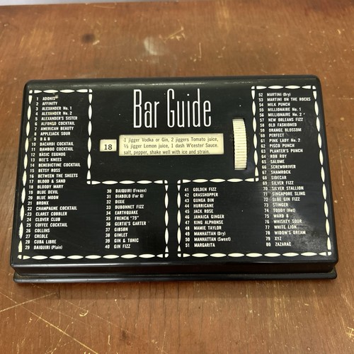 Vintage 1950s bar guide glen - 1950s,