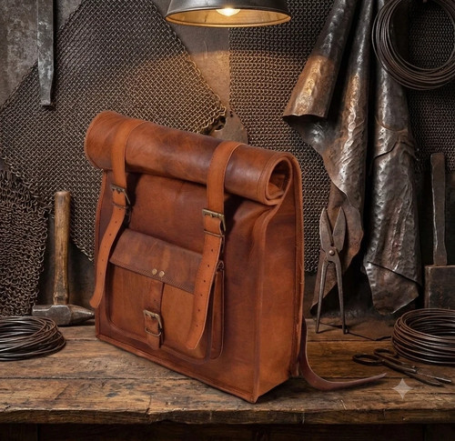 Men genuine goat - goat, leather