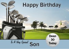 Personalised golf birthday - personalised,