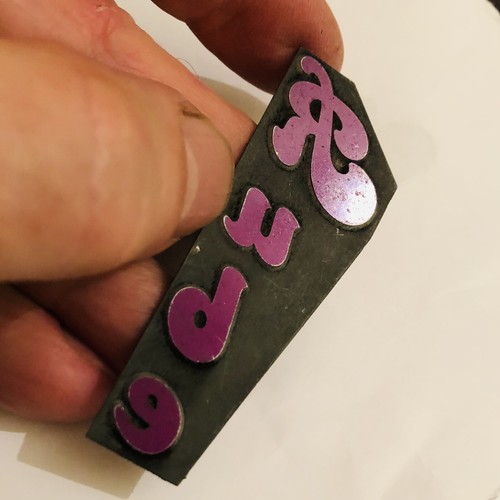 Letterpress printing plate - printing,