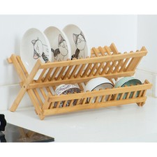 Wooden Dish Drainer Kitchen