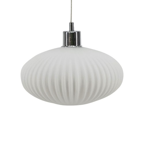 Modern white ribbed - ribbed, glass