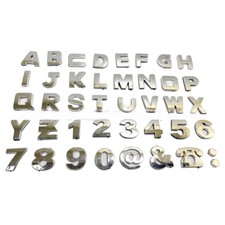 Chrome 3D Self-adhesive Letter