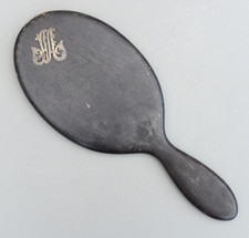 Vintage Hand Mirror Ebony