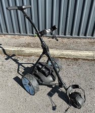 EX DEMO - Ben Sayers 18 Hole Electric Golf Trolley - Black/White