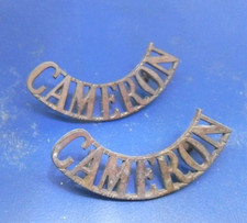 2 x Shoulder titles: CAMERON