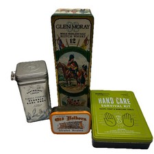 Collection of 4 Assorted Tins