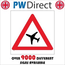 Sign low flying aircraft - flying,
