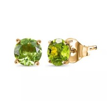 Silver Earrings Peridot