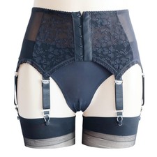 6 Straps Suspender Belt Sheer