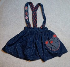 Pretty NEXT blue Cotton Skirt With Detachable Braces