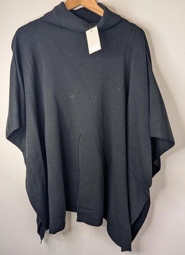 Black women s poncho - f&f,