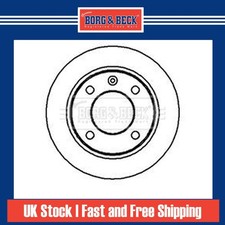 2x Brake Discs Solid For