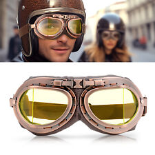 Classic Aviator Retro Motorcycle Scooter Dirt Bike Flying Goggles Adjustable