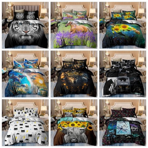 Animals print duvet - print, quilt