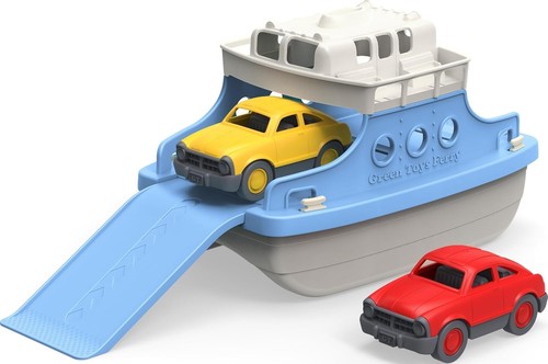 Green toys ferry boat with - green,