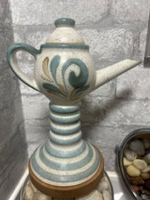 Genie lamp Steinzeug Salt Glazed Pottery Teapot Shape Oil Burner Germany VGC