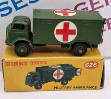 Vintage Dinky Toys 626 Military Ambulance In Original Box VGC